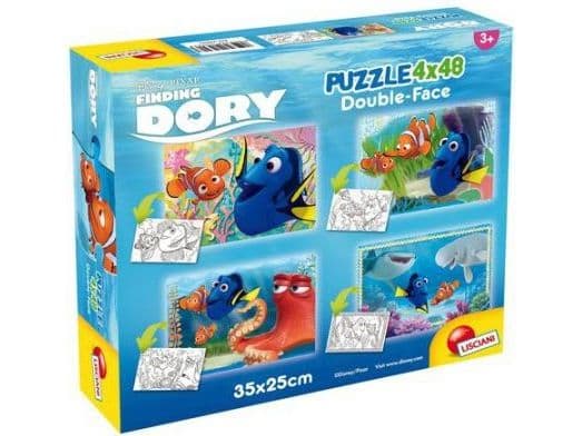 Lisciani dubbelsidigt pussel 4x48 bitar Hitta Dory