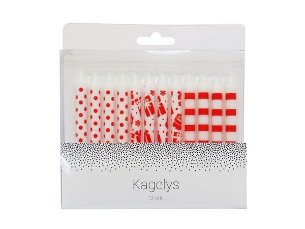 Kagelys med holder, 12 stk