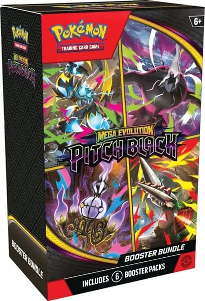 Pokémon Booster Pack - ME05 - Mega Evolution: Pitch Black Booster Pack Bundle (Box med 6 Boosters) (POK10422)