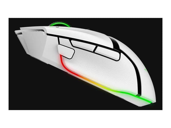 Razer Basilisk V3 Pro, Oikeakätinen, Optinen, RF Wireless + Bluetooth + USB Type-C, 30000 DPI, Valkoinen