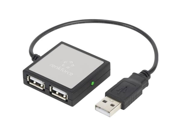 Renkforce 4 portin USB 2.0 hub hopea