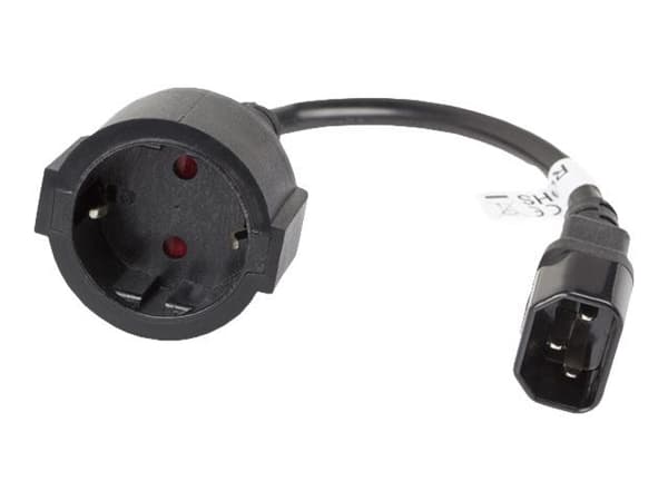 Lanberg CA-C14E-10CC-0018-BK, 0,18 m, C14 liitin