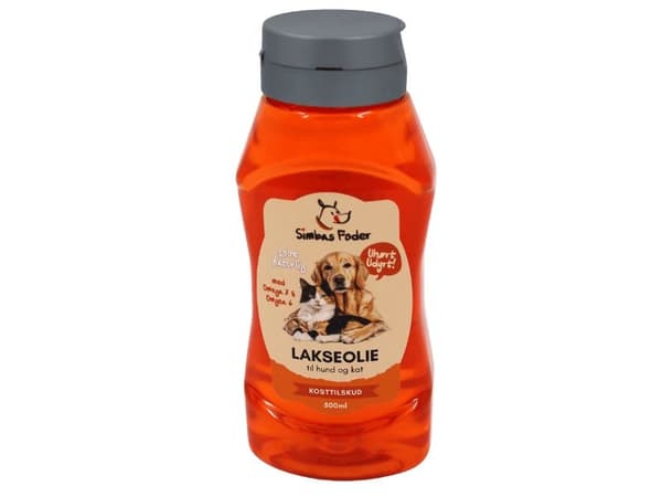 Simbas fôr lakseolje 500 ml