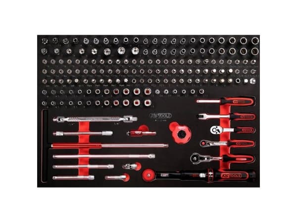 KS Tools 811.0169, Støpselsett, 169 hoder, 4,86 kg