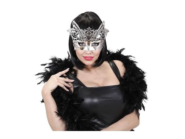 Silver Venedig halvmask