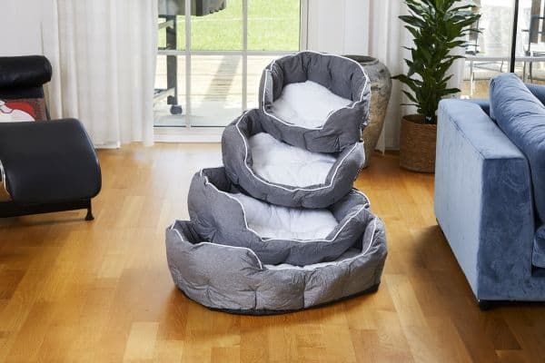 Dogman Buddy Hundbädd Oval Grå M 60cm