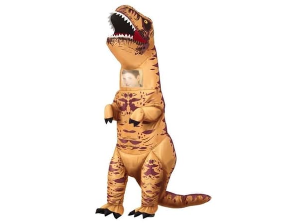 uppblåsbart dinosauriekostym