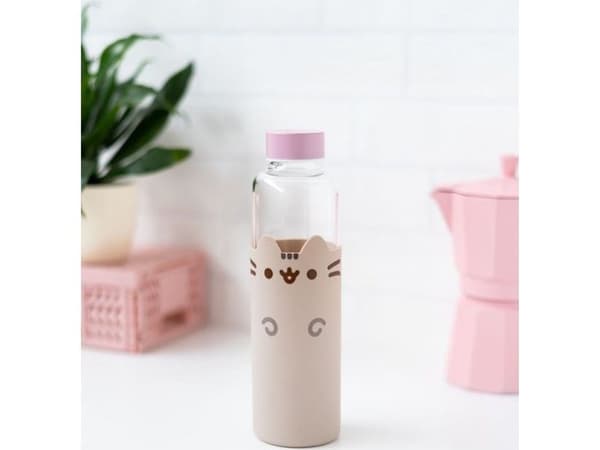 Pusheen vattenflaska i glas 500 ml