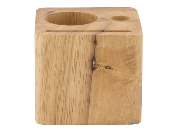 Securit® CUBE til regning i massivt træ i teak