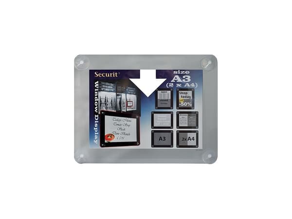 Securit PFW-A3-GY, Plast, Bärbar