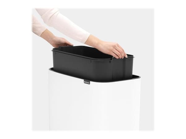 Brabantia Bo Touch Bin - Soptunna - fliplock - 36 L - vit