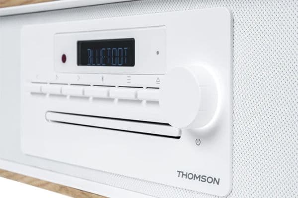 Thomson MIC301IBT, Hemmaljud mikrosystem, Vit, Trä, Front, 10 W, 4 O, 80 dB