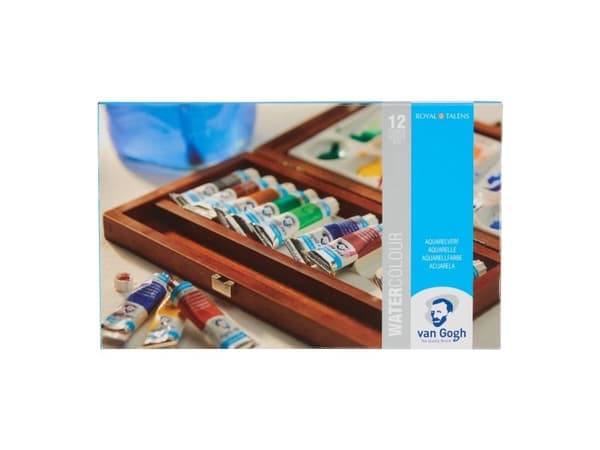 Van Gogh akvarell treeske | 12 x tuber + 3 tilbehør