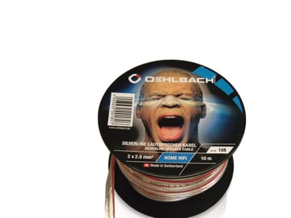 OEHLBACH Silverline Speacker Cable, 20 m, Läpinäkyvä