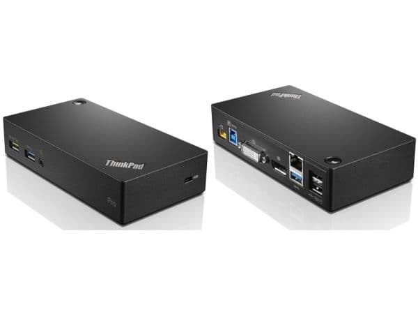 Lenovo ThinkPad USB 3.0 Pro Dock - Dockningsstation - USB - DP, DVI - 1GbE - 45 Watt - Danmark