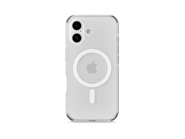 Holdit MagSafe-etuiet IP17 hvit/klart