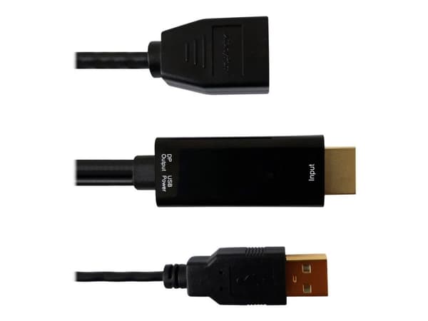 Techly HDMI to DisplayPort 4K*30Hz Adapter Cable with USB Power