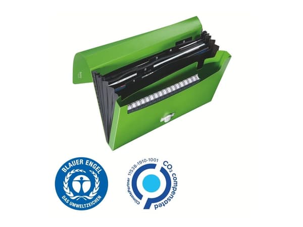 Projektikansio Leitz Recycle A4 PP vihreä - (5 kpl)