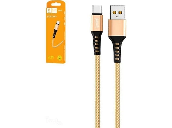 USB-kabel Denmen USB-A till USB-C 1 m guld (29358)