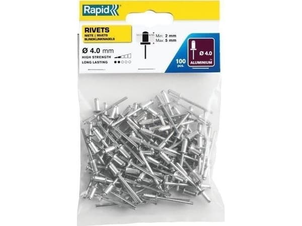 Rapid Rivets Standard ?4,0 x 8 mm - boks med 100 stk. ADMtools
