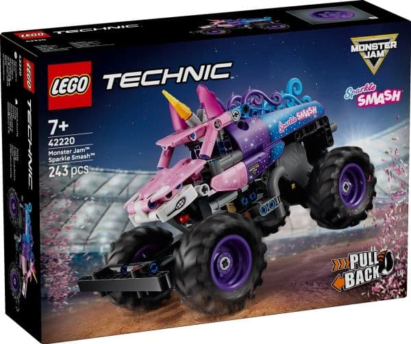 LEGO Technic 42220 Monster Jam™ Sparkle Smash™ pullback