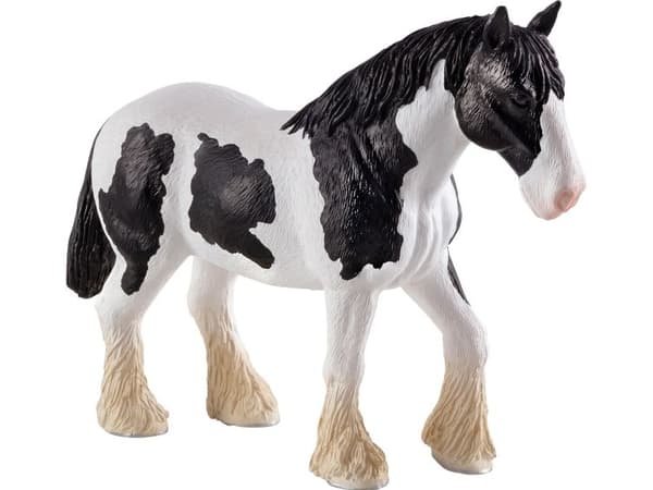 Mojo Clydesdale Hest, Sort/Hvid