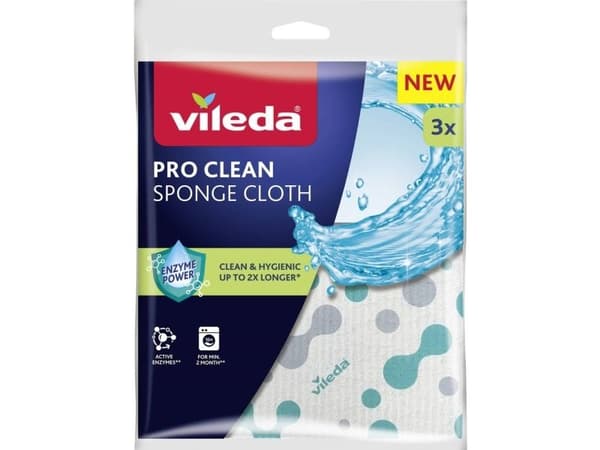 Vileda PRO CLEAN svampputs torr 3-pack 179195