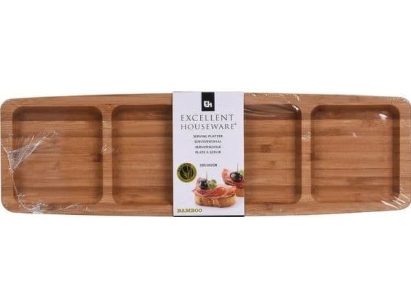Excellent Husgeråd Bambu serveringsbricka 33x10 cm universal
