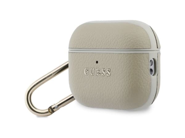 Guess Grained Classic Logo Hook-etui til AirPods Pro 3 - gull