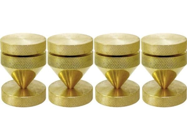 Dynavox 100818, 4 styck, mässing, 2,5 cm, 400 g
