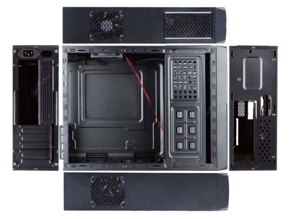 Chieftec UNI Series UE-02B - Tower - micro ATX 250 watt - USB/lyd