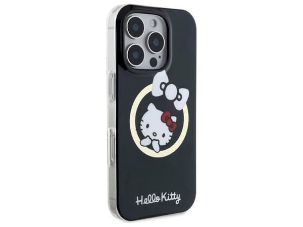 Hello Kitty IML Fun Bow Magsafe iPhone 16 Pro-deksel - svart