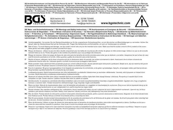 BGS technic pipesett