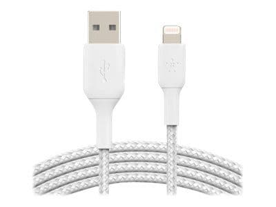 Belkin BoostCharge - Lightning-kabel - Lightning hane till USB hane - 3 m - vit
