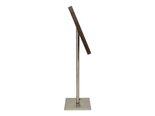 Securit® CLASSIC LED informationsdisplaypanel för 4xA4, mörkbrun, vitt ljus