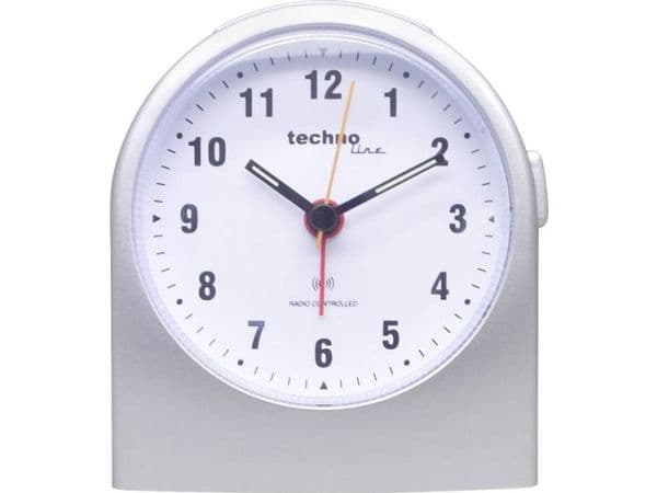 Technoline WT 753, Quartz-väckarklocka, Silver, Klassisk, Analog, Batteri, AA