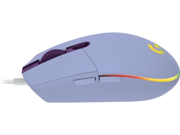 Logitech G G102 Lightsync, USB A-tyyppi, 8000 DPI, 1 ms, Lila