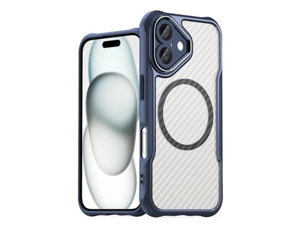 Hurtel Leading Series MagSafe silikondeksel til iPhone 16 - blå