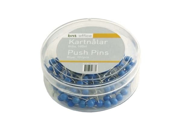 Kork-/nålar, BNT, blå, 4x20x4mm förpackning à 100 st