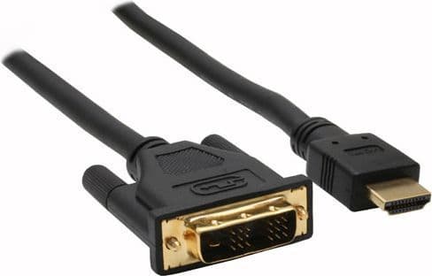 InLine HDMI zu DVI Adapter Kabel High Speed, schwarz - 10m