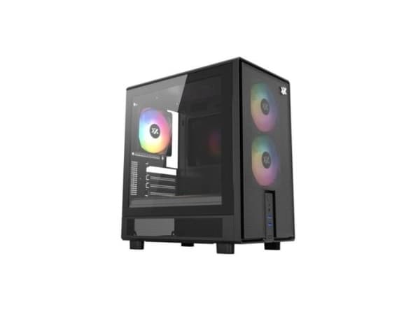 TORRE MATX XYZ ATOM BLACK 3 VENT ARGB / 1xUSB 3.0 1xUSB2.0 1x USB C X-CS-ATOM-B