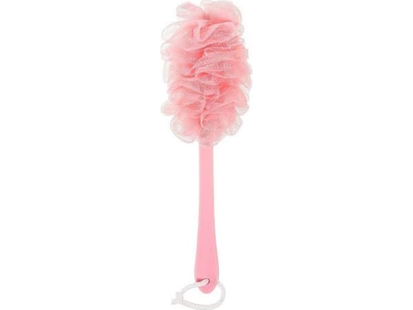 Killys Double-Sided Body Washcloth With Handle Pink