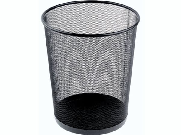 Papirkurv tråd metal sort 18 ltr.