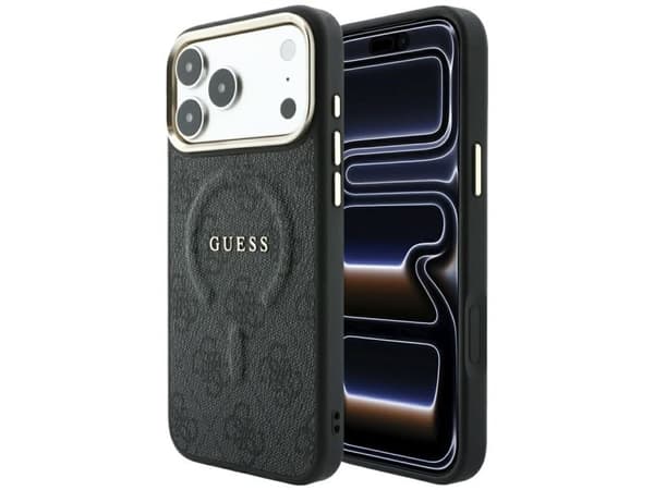 Guess Embossed 4G Classic MagSafe Case for iPhone 17 Pro Max / 18 Pro Max - Black