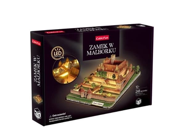 248-piece 3D Malbork Castle LED Puzzle 306-L549H