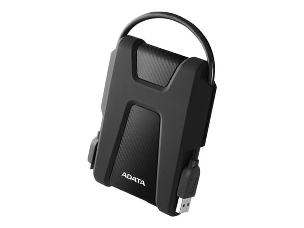 ADATA HD680 - Hårddisk - krypterat - 2 TB - extern (portabel) - USB 3.1 - 256 bitars AES - svart