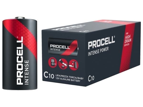 PROCELL Intense - Batteri 10 x C - alkaliskt