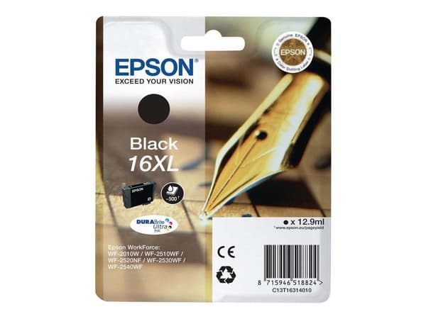 Bläckpatron epson 16xl 500 sidor svart