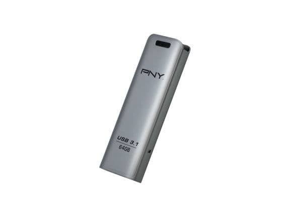 PNY Elite Steel - USB-flashstasjon - 64 GB - USB 3.1