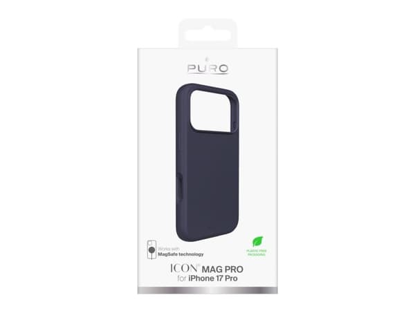 PURO ICON MAG PRO, Mobilskal, Apple, iPhone 17 Pro, 16 cm (6.3"), Mörkblå